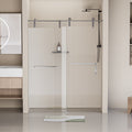 56 60 In. W X 76 In. H Frameless Shower Door, Single Sliding 5 16