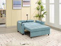 Futon Chair Bed Convertible Chair 3 In 1 Pull Out Sleeper Chair Beds With Usb Ports,Wear Resistant And Anti Scratch, Armchair Bed Sleeper For Living Room Green Tech Cloth Green Foam Tech Cloth 2 Seat