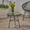 Orlando Side Table Grey Iron Plastic