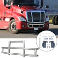 Stainless Steel Deer Guard Bumper For Freightliner Cascadia 2008 2017 With Brackets Chrome Stainless Steel