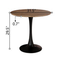 Walnut Color Round Dining Table, 31.5