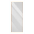 65*24 Inch Floor Mirror Full Length Mirror Ultra Thin Aluminum Alloy Frame Modern Style Standing Hanging Mirror Wall Mounted Mirror Gold Gold Clear Glass Metal