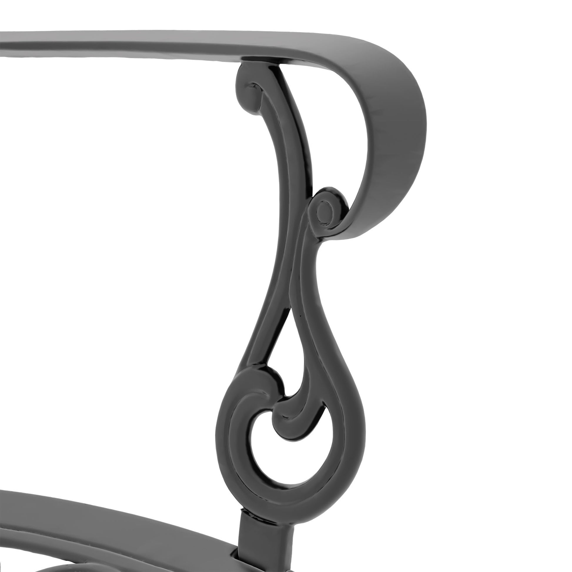 Cushions In Random Colors 7 Piece Set Of Cast Aluminum Patio Furniture With Cushions Yes Dining Set Black Seats 6 Rust Resistant Frame Water Resistant Cushion Dining Room Complete Patio Sets Aluminium