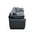 3 Piece Comfortable Oversized Sectional Sofa, One Single Sofa And One 2 Seater Sofa And One 3 Seater Sofa ,Grey Corduroy Deep Seat Sofa Grey Corduroy 6 Seat