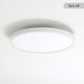 11.8 Inch Flush Mount Ceiling Light, 20W Led Nightlight Ceiling Light Fixture For Kitchen Bedroom Living Room White Abs