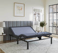 Bt2500 Twin Xl Adjustable Bed Base With Full Range Positions Adjustment Box Spring Not Required Twin Xl Blue Grey Steel