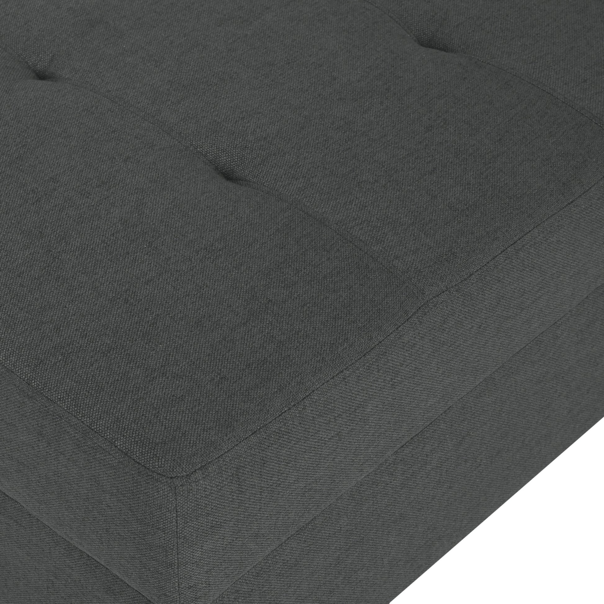 Ottoman Dark Gray Fabric