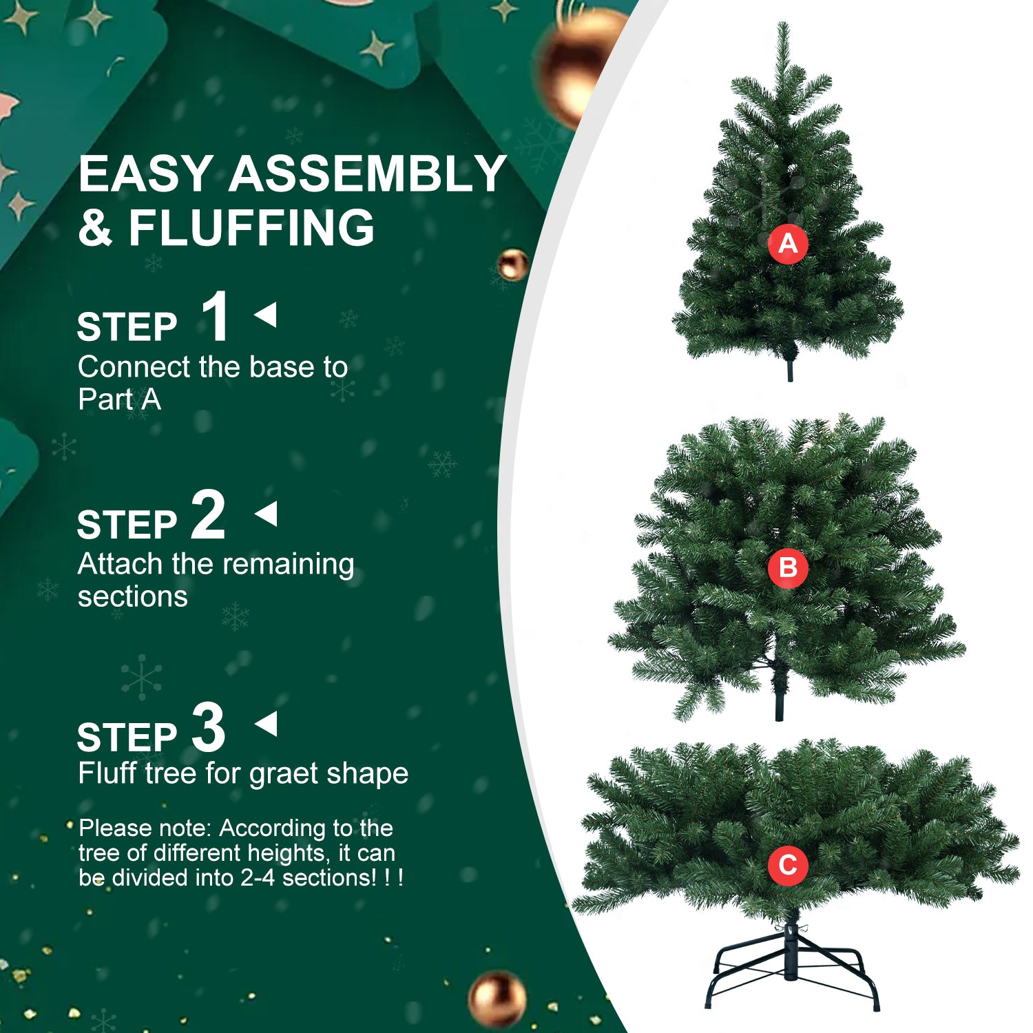 5Ft Pvc Green Memory Wire Christmas Tree Green Polyethylene