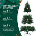 7Ft Pvc Green Memory Wire Christmas Tree Green Polyethylene