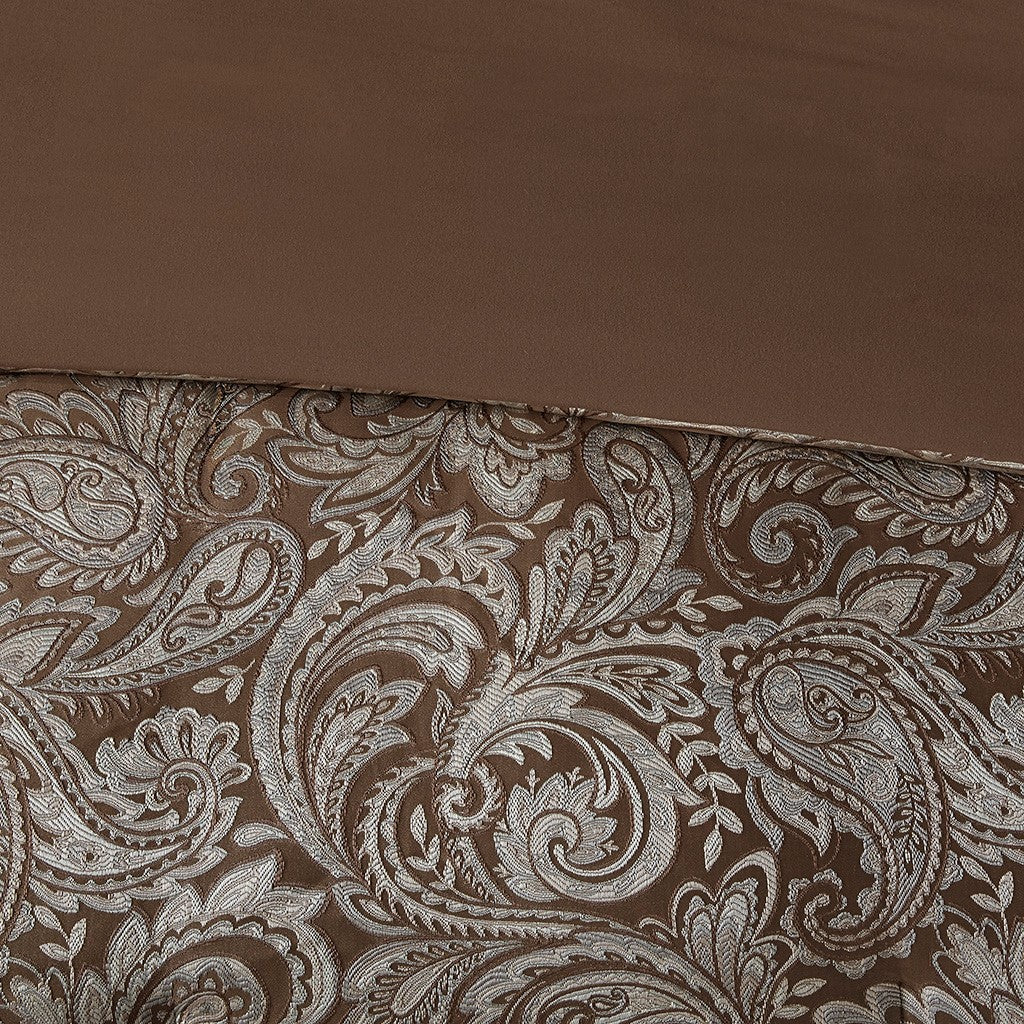 6 Piece Duvet Cover Set King Multicolor Polyester