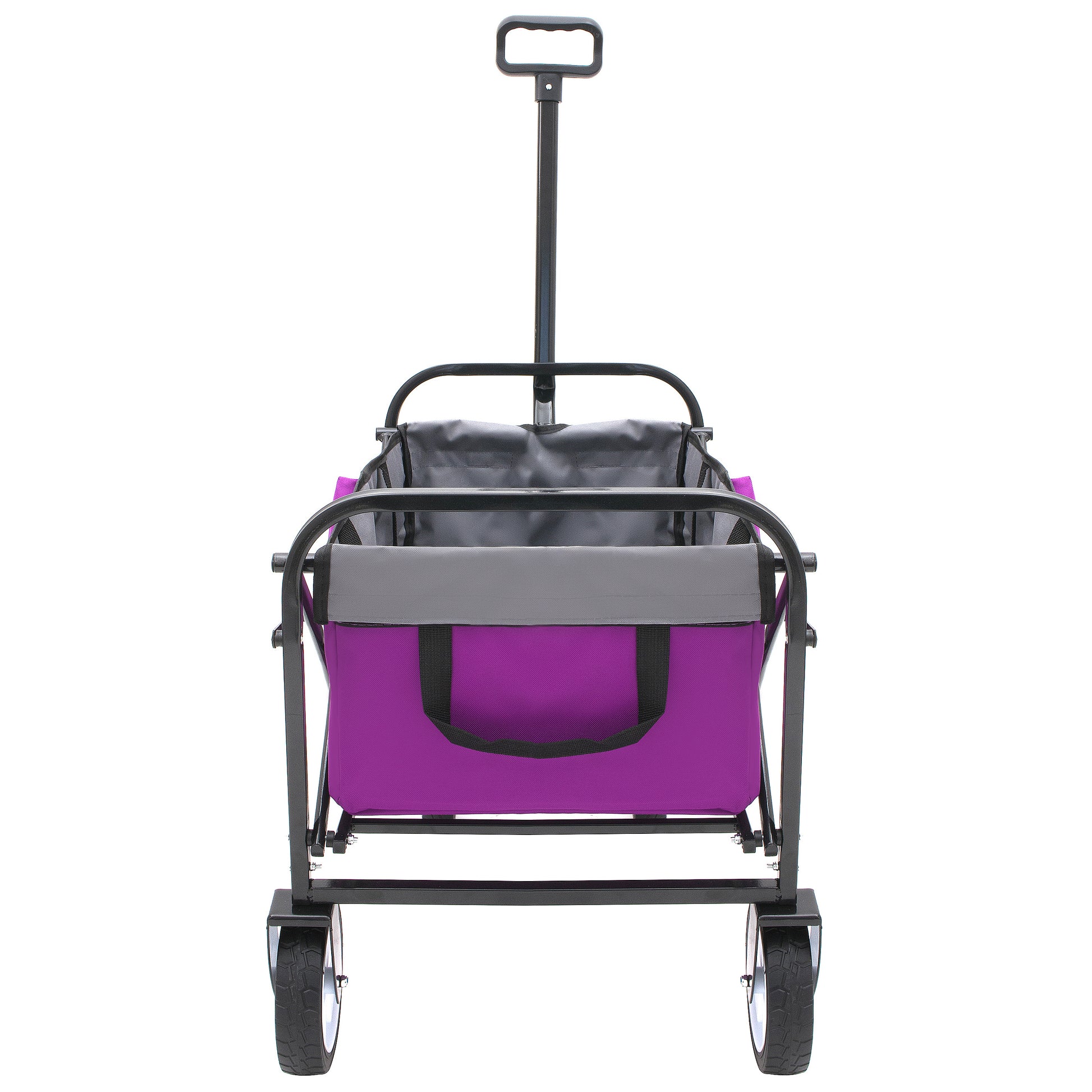 Minimeetall Strapcollapsible Foldable Wagon Cart With Strapping System Beach Wagonutility Cartutility Wagon Grocery Cart For Camping Shopping Sports Gardeing Fishing Supports 225Lbs Purple Purple