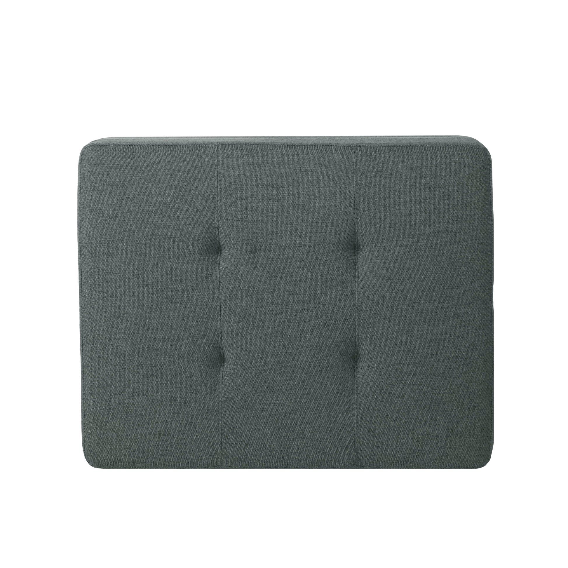 Ottoman Dark Gray Fabric