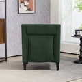 Coolmore Modern Accent Chair,Upholstered Armchair With Scooped Arms For Bedroom,Apartment,Studio,Office,Waiting Room Emerald Corduroy Emerald Primary Living Space Foam Corduroy