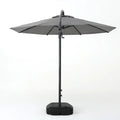 Simple Banana Shape Hanging Umbrella Gray Garden & Outdoor Umbrellas Aluminium