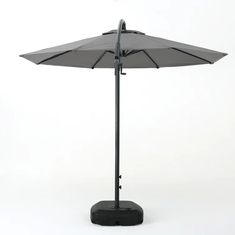 Simple Banana Shape Hanging Umbrella Gray Garden & Outdoor Umbrellas Aluminium