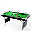 5.5Ft Billiard Table, 1.67M Pool Table,Billiards,5.5Ft Game Table,Children'S Game Table,Table Games,Family Movement, Children'S Billiard Table, Children'S Pool Table, Small Pool Table Balls Sports Black Without Foldable Primary Living Space American