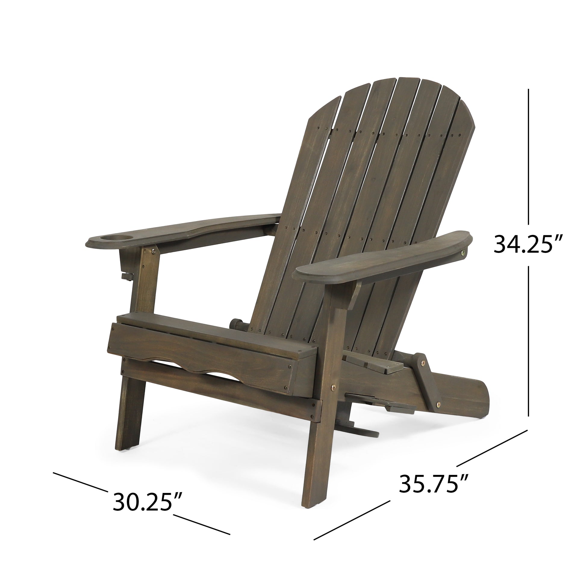 Bellwood Adirondack Chair Grey Wood