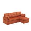 United Modular Sectional Sofa L Shaped Modular Couch With Reversible Chaise Modular Sofa Sectional Couch With Storage Seats Orange Velvet 3 Seat