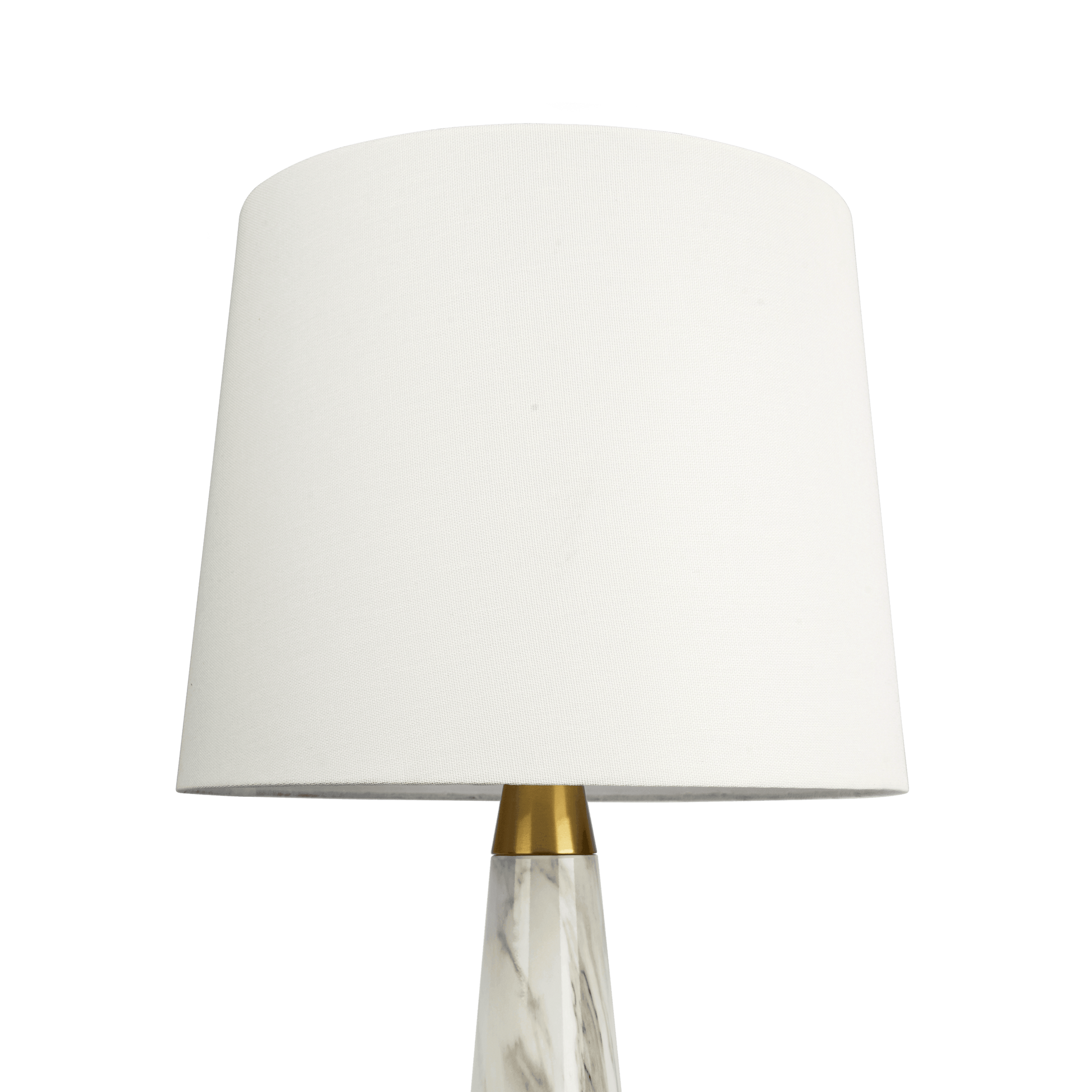 Enclave Hydro Black Table Lamp With On Off Switch Faux Marble Base Fabric Shade Gold,White,White Marble Table&Floor Lamps Brass,Fabric,Faux Marble