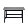 Bar Set Grey Black Rubber Wood