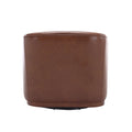 Coolmore Swivel Barrel Chair, Comfy Round Accent Sofa Chair For Living Room, 360 Degree Swivel Barrel Club Chair, Leisure Arm Chair For Nursery, Hotel, Bedroom, Office, Lounge Brown Pu Brown Pu Primary Living Space Foam Pu Leather