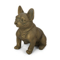 Dog Garden Sculpture Gold Glass