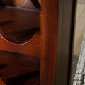 Wine Rack Dark Brown Acacia Wood