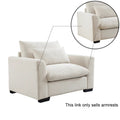 Corduroy Sofa Armrests For 2 Seater Sofa, 3 Seater Sofa And 4 Seater Sofa, Beige Corduroy Beige Corduroy 1 Seat