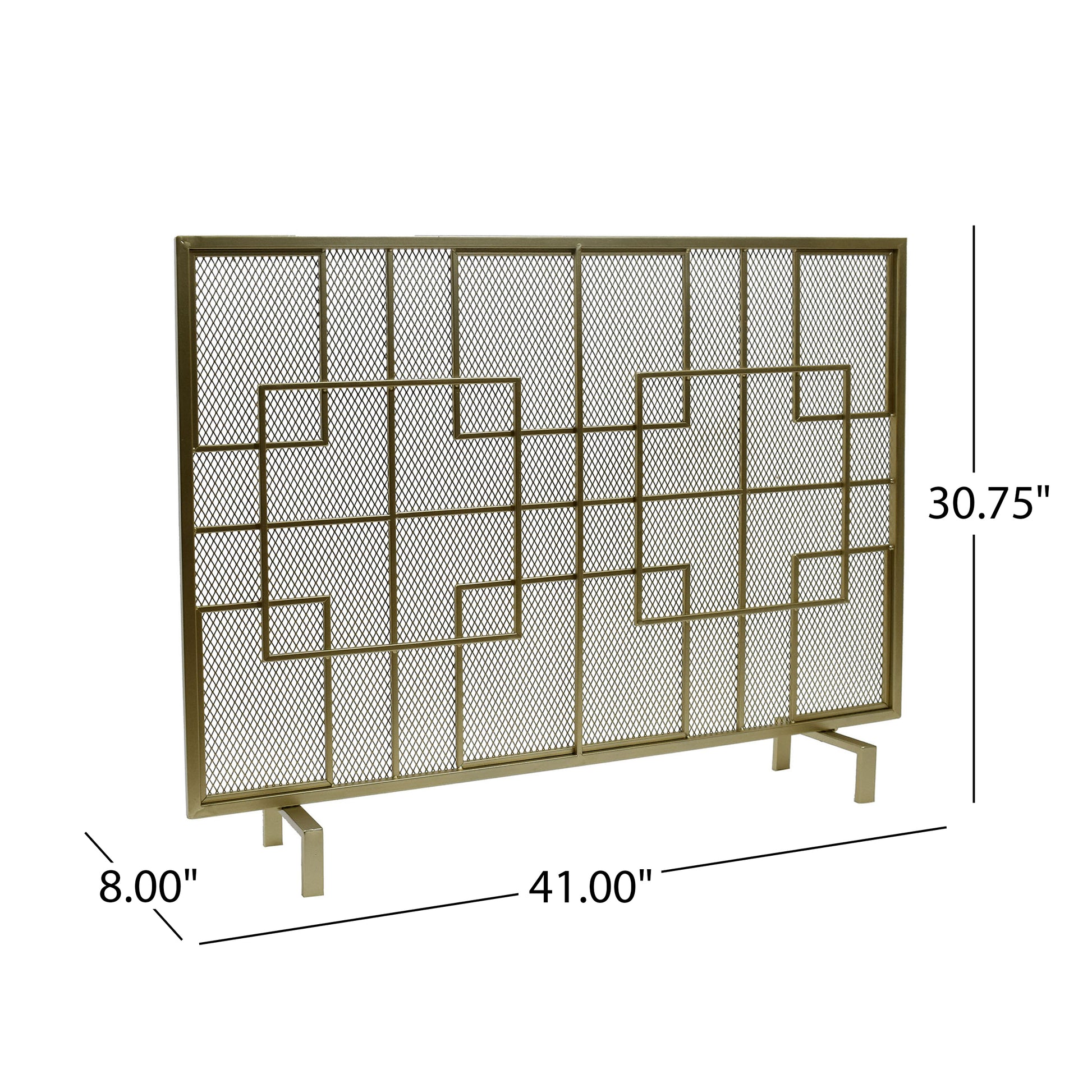 Fire Screen Gold Iron