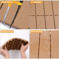 Plastic Interlocking Deck Tiles, 11.8