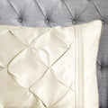 7 Piece Tufted Comforter Set Ivory King King Ivory Polyester