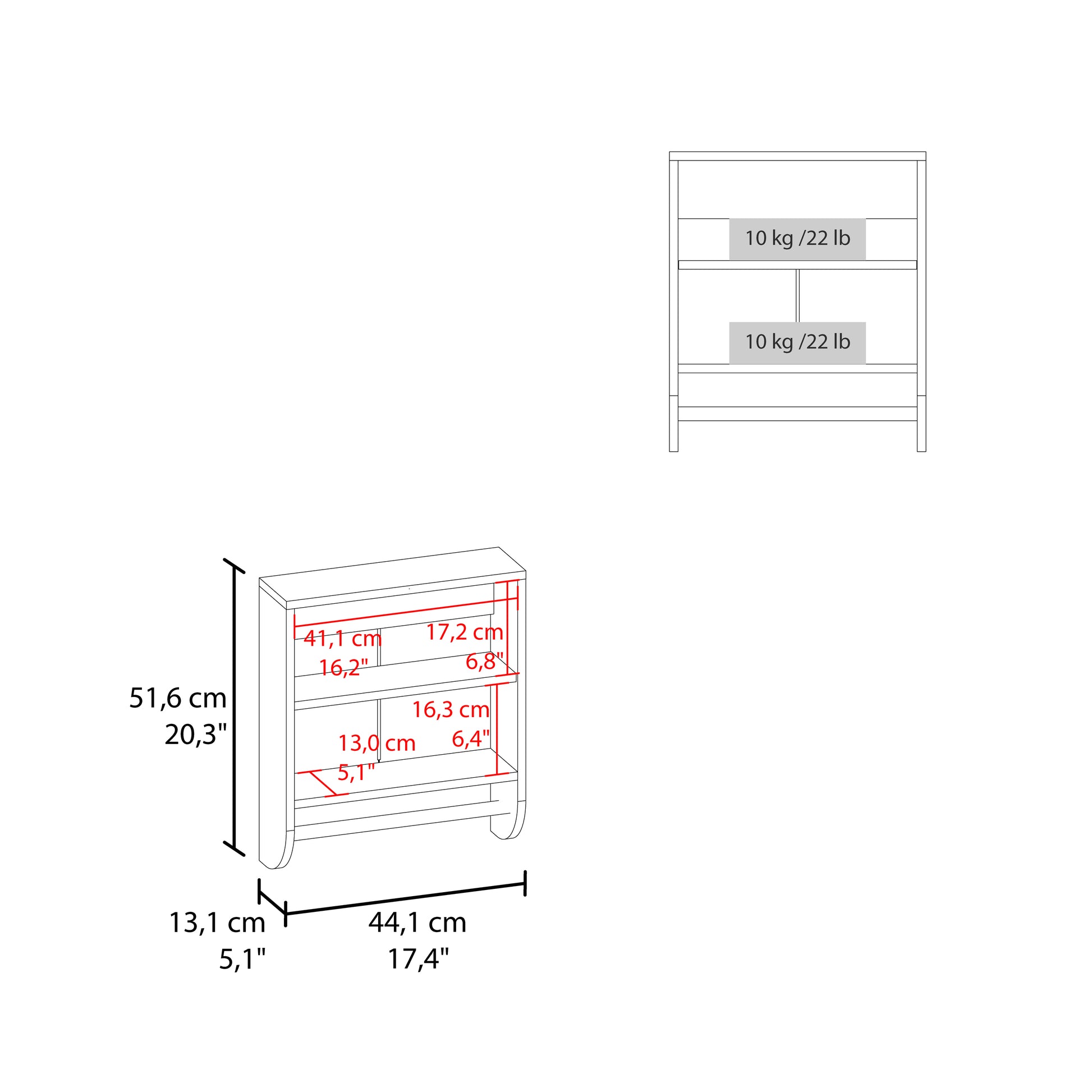 Optim Medicine Cabinet With Towel Holder 17.4" Wide Medice Cabinet Organizer With Two Interior Shelves And Tower Holder For Bathroom, Kitchen, Mudroom White Modern Particle Board