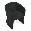 Modern Style Simple And Elegant Chair, Black Leisure Chair, Suitable For Dining Bedroom Living Room Reception Desk Assembly Required Black Black Foam