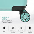 Luggage Sets Abs Pc Hardshell 3Pcs Clearance Luggage Hardside Lightweight Durable Suitcase Sets Spinner Wheels Suitcase With Tsa Lock 20 24 28 ,Green Green Abs Pc