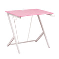 Techni Mobili Kids Gaming Desk, Pink Pink Office Modern Rectangular Rectangular Mdf Steel