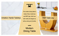 Table And Chair Set, Modern Minimalism And Luxurious White Rectangular Pattern Dining Table. Soft And Comfortable Dining Chairs For Dining Rooms, Living Rooms, Terraces And Kitchens. White Seats 8 Mdf Glass