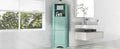 Tall Bathroom Corner Cabinet, Freestanding Storage Cabinet With Doors And Adjustable Shelves, Mdf Board, Green Green Mdf