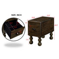 Rectangle Living Room Coffee Table Set, 3 Piece Solid Wood Living Room Table Set, 1 Coffee Table And 2 End Table, Wood Center Table Tea Table Set With Rivet Decoration Legs.Easy Assembly, Espresso Espresso Pine
