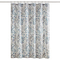 Printed Seersucker Shower Curtain Multicolor Polyester