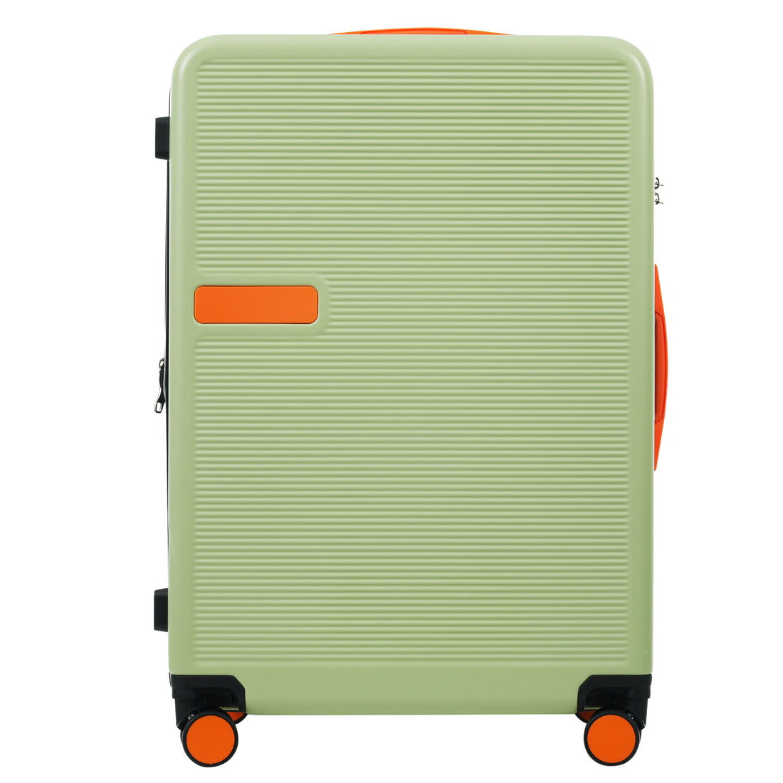 Hardshell Luggage Sets 3 Pcs Contrast Color Suitcase With Spinner Wheels And Tsa Lock 20" 24" 28" Available Light Green Abs