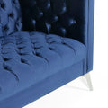 3 Seater Sofa Blue Fabric 3 Seat