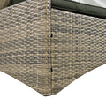 Patio Daybed Outdoor Daybed Outdoor Rattan Sun Lounger With Shelter Roof With Adjustable Backrest, Storage Box And 2 Cup Holders For Patio, Balcony, Poolside,Grey Yes Grey Seats 2 Water Resistant Frame Water Resistant Cushion Garden & Outdoor Sectional