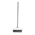 Lawn Aerators, Gardens, Yards, Loose Soil In Farmland,Gardening Lawn Aerator Tool, Upgraded Heavy Duty Aerator Lawn Soil Penetrator Spikes, For Garden Grass Patio Yard. Black Iron