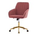 Ty Office Chair Rose Red Velvet