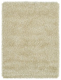 Casual, Solid Color, Distressed, Cut Pile 5' X 7' Rectangle Area Rug Ivory Polyester