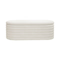 Storage Chenille Ottoman Bench Upholstered Fabric Storage Bench End Of Bed Stool With Safety Hinge For Bedroom, Living Room, Entryway, Closet 40 Inch, White White Contemporary Polyurethane Foam