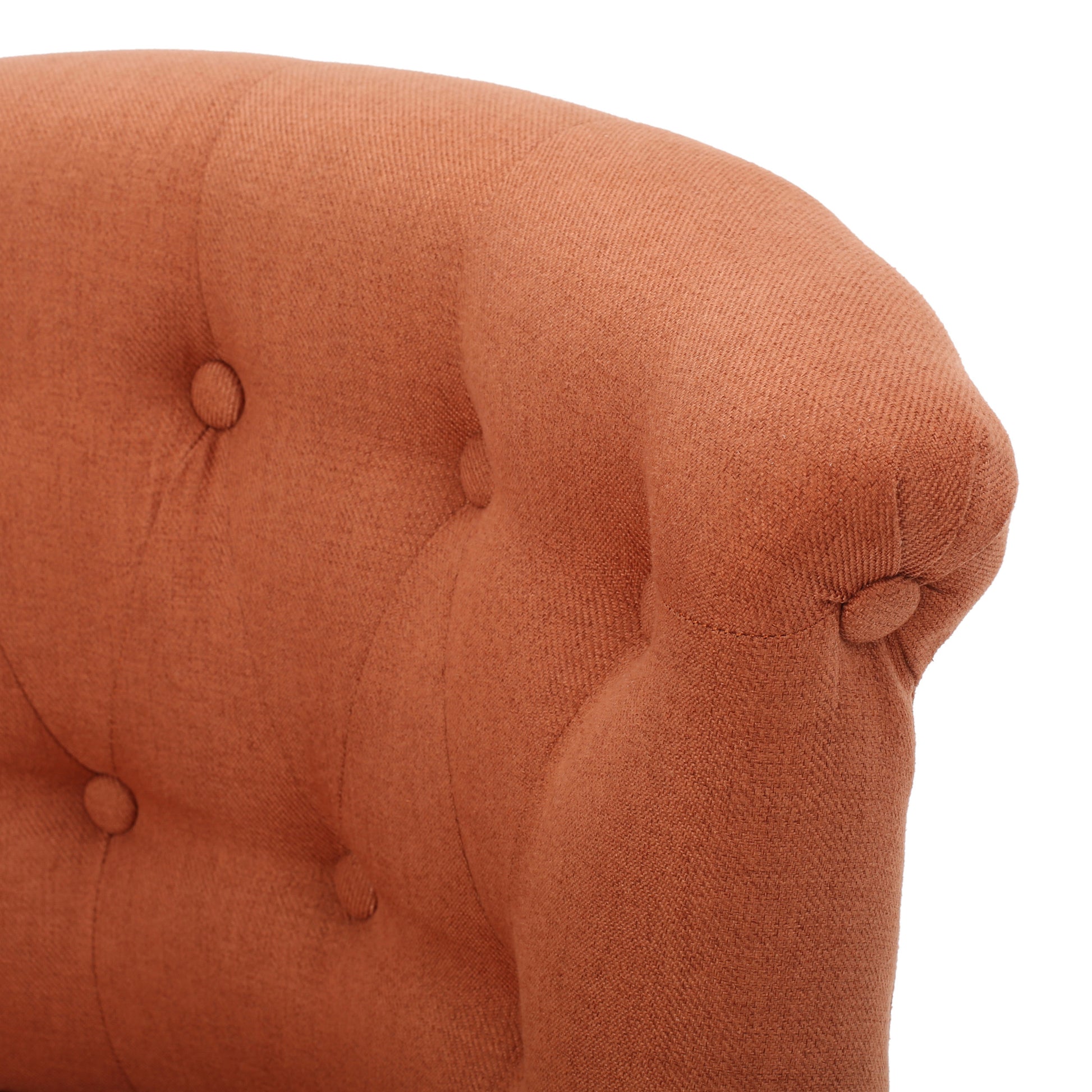 Bordeaux Tuft Chair Orange Fabric