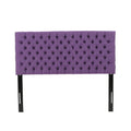 Bierman Headboard Queen Light Purple Fabric