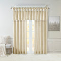 Twist Tab Lined Window Curtain Panel Champagne 50X95