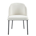 Two Chairs And A Table Set White Mdf Metal